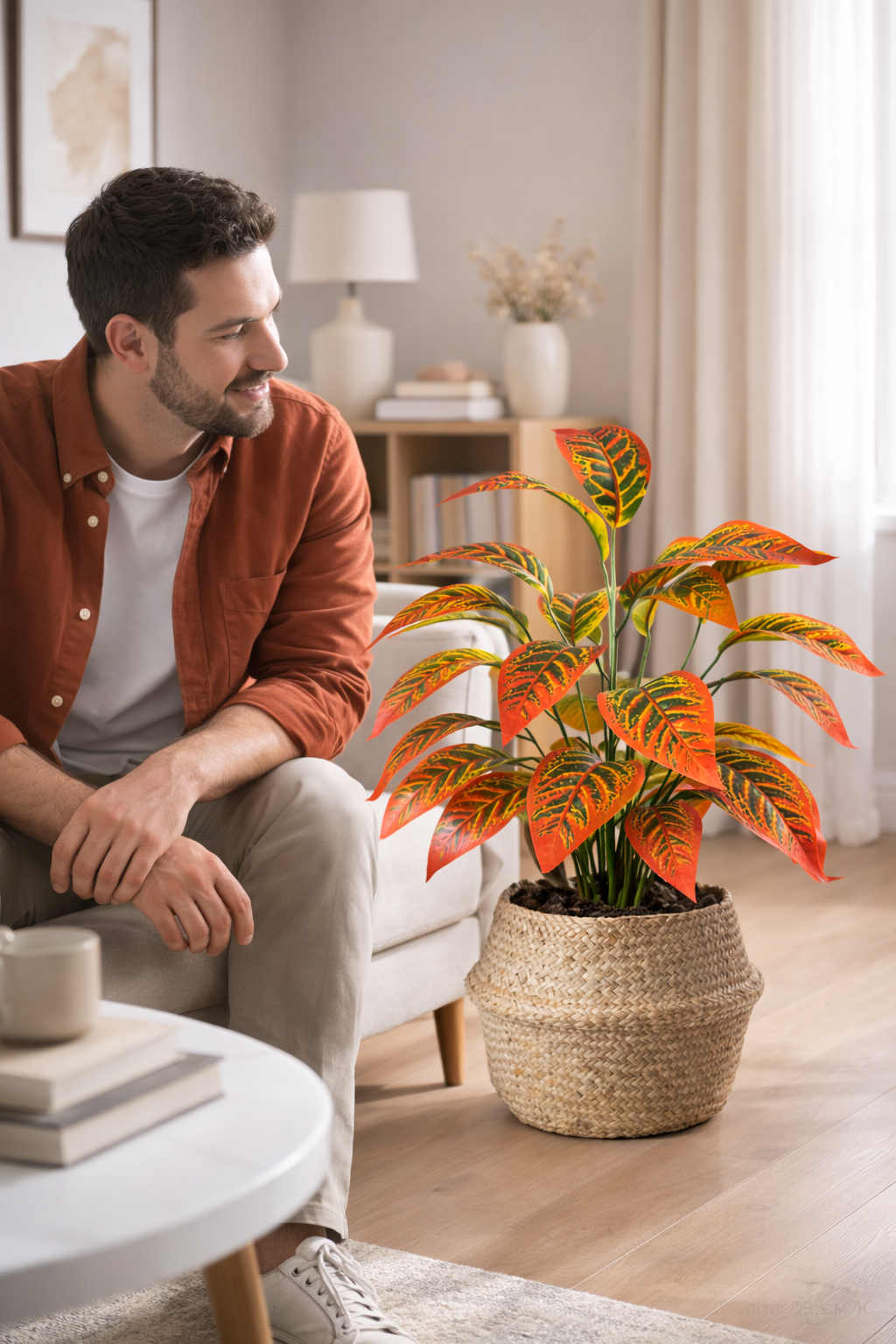 Branche Tropicale Artificielle - Magnolia Exotique