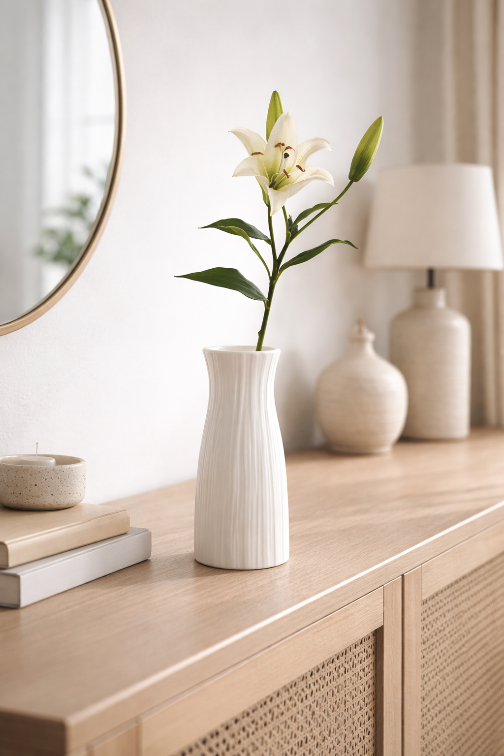 Vase Nordique Minimal - Atelier Sculpté