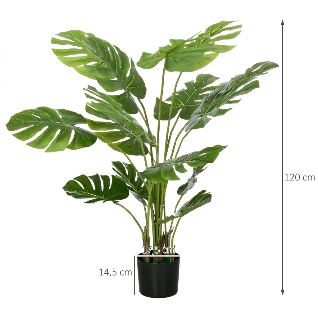 Monstera Artificielle Tropicale - Jungle Élégante