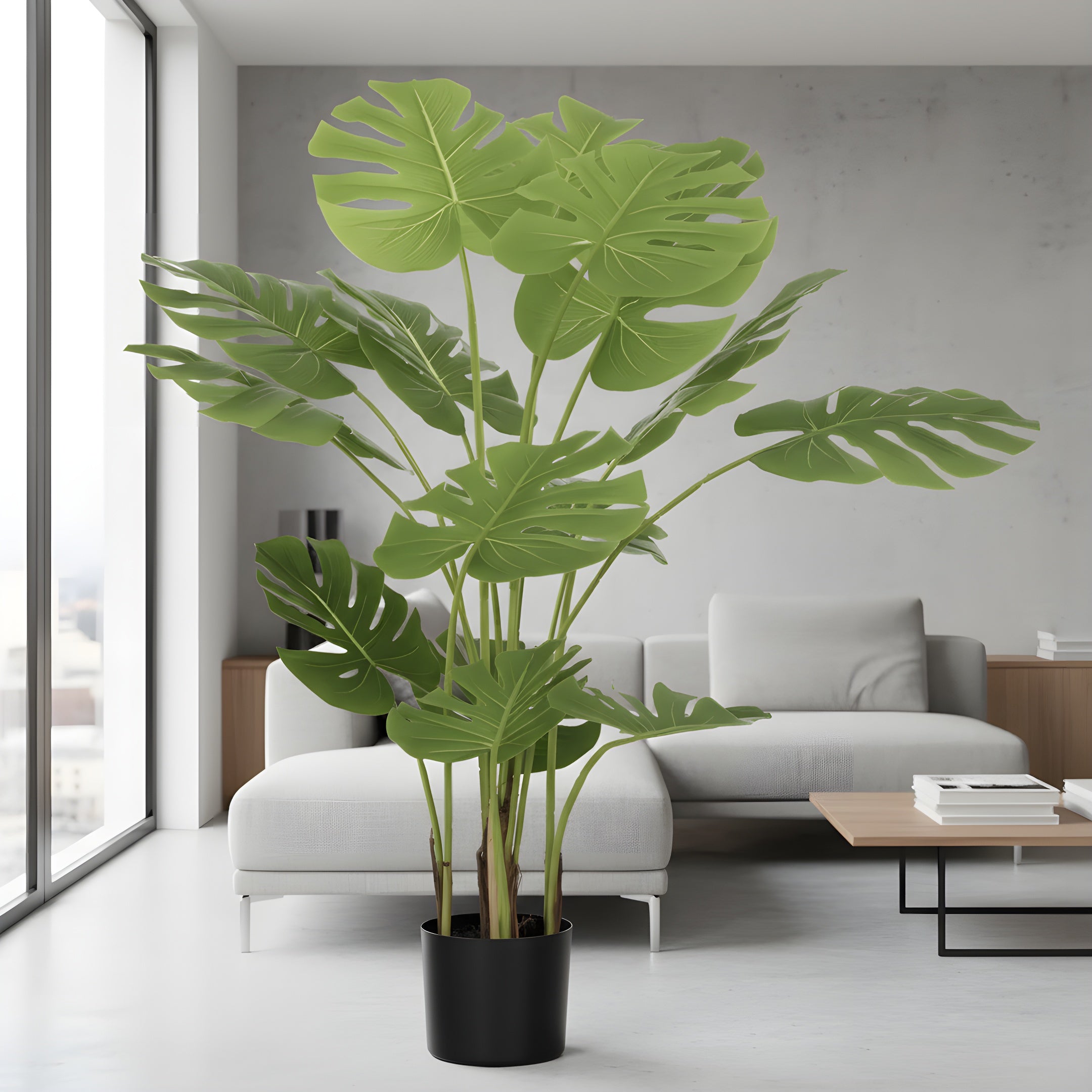 Monstera Artificielle Tropicale - Jungle Élégante
