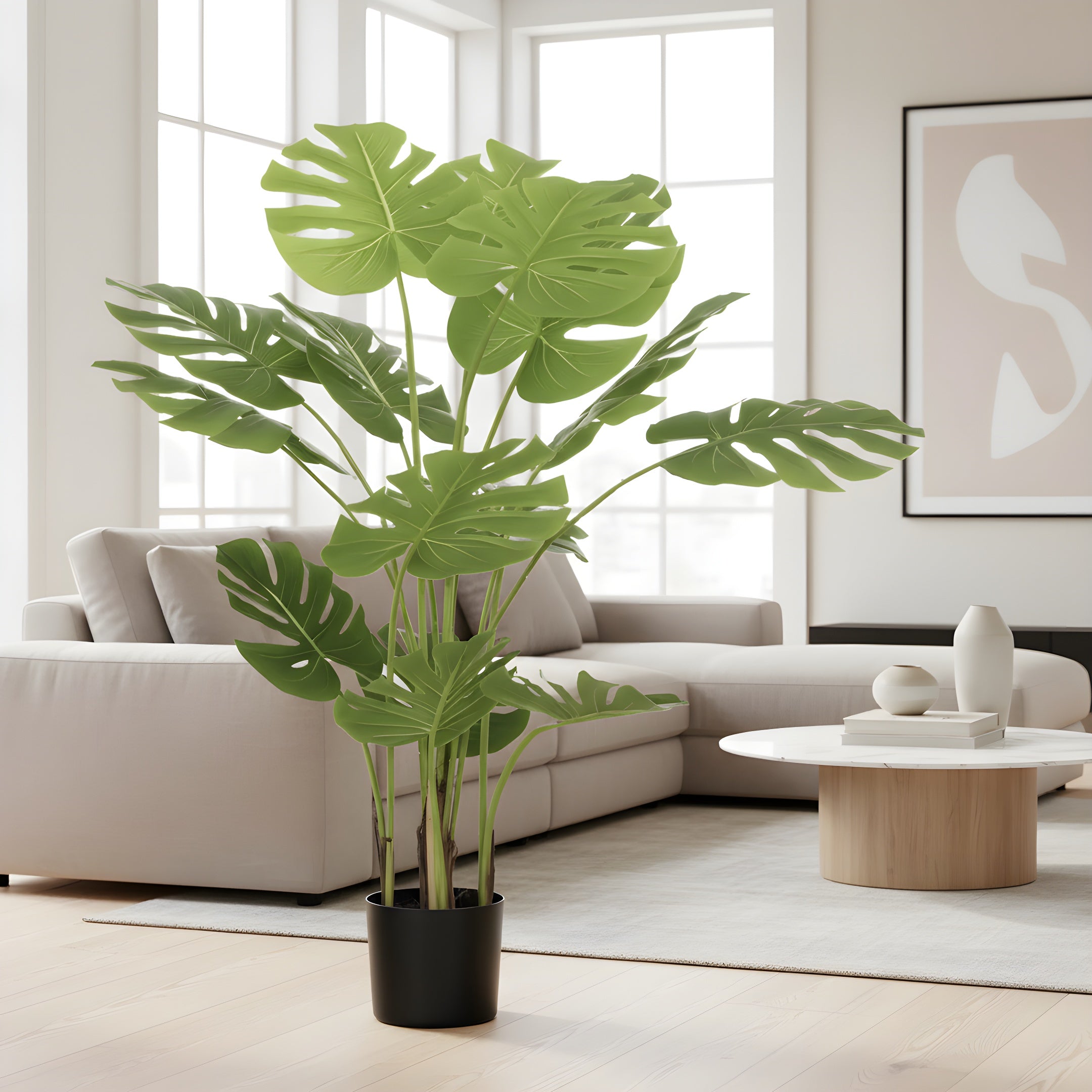 Monstera Artificielle Tropicale - Jungle Élégante