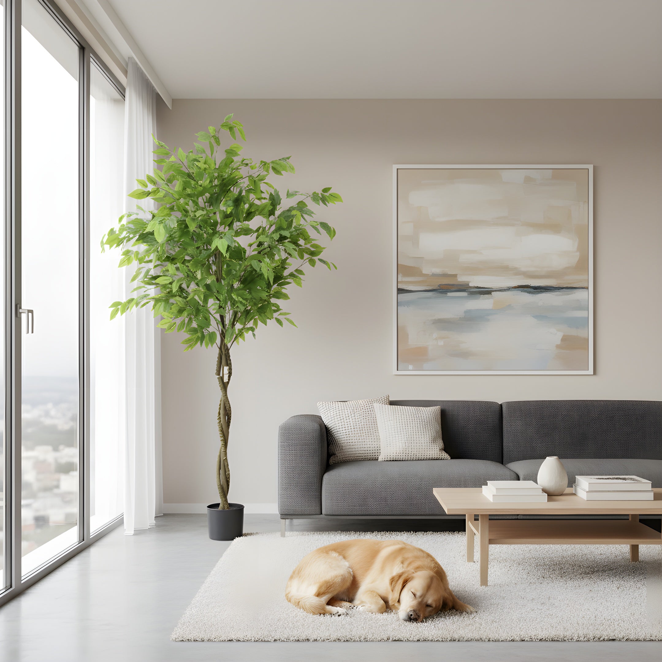 Ficus Artificiel Éternité - Arbre Décoratif Réaliste