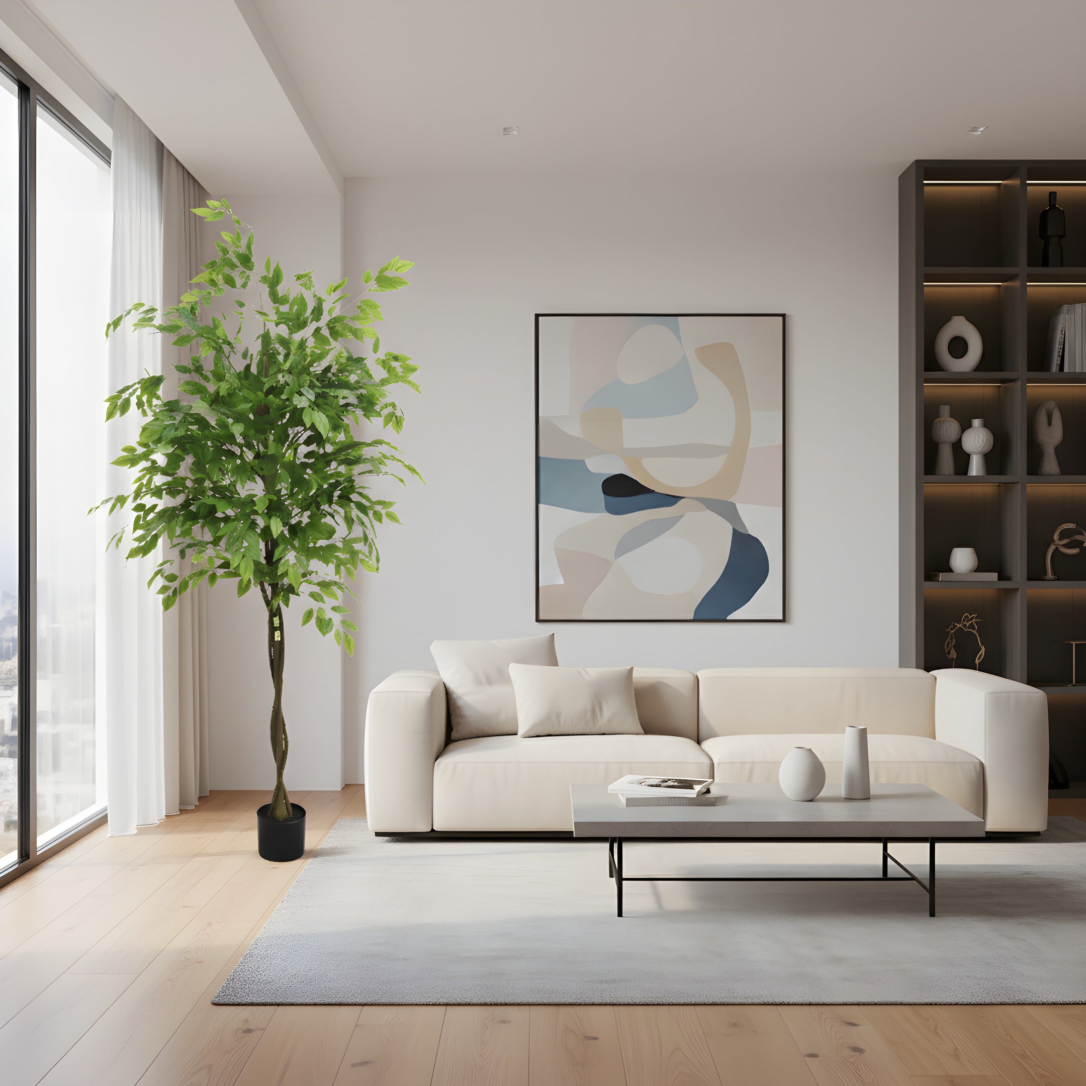 Ficus Artificiel Éternité - Arbre Décoratif Réaliste