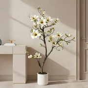 Magnolia Artificiel Éternel - Arbre à Fleurs Élégantes