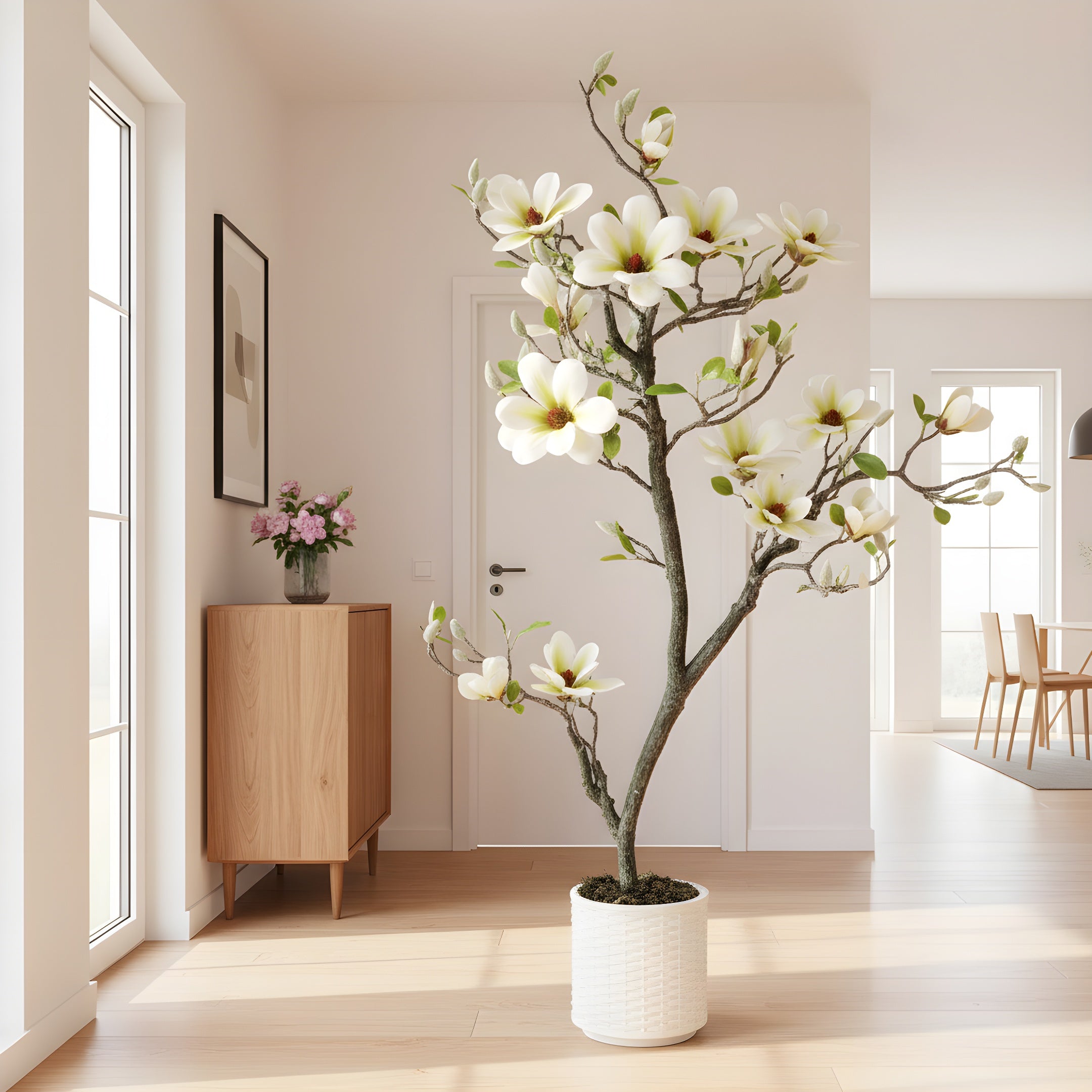 Magnolia Artificiel Éternel - Arbre à Fleurs Élégantes