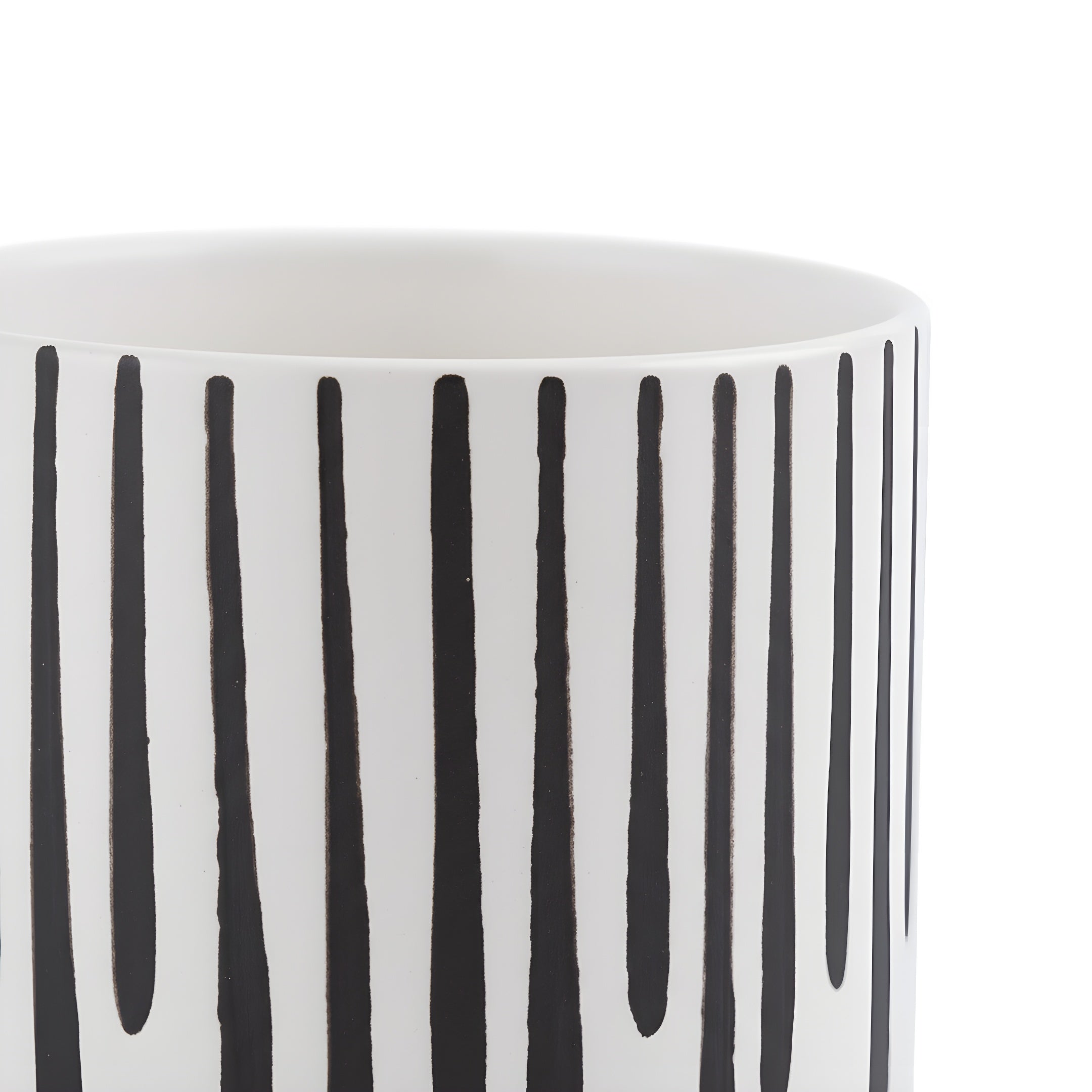 Pot de Fleur Céramique Nordique - Motifs Géométriques