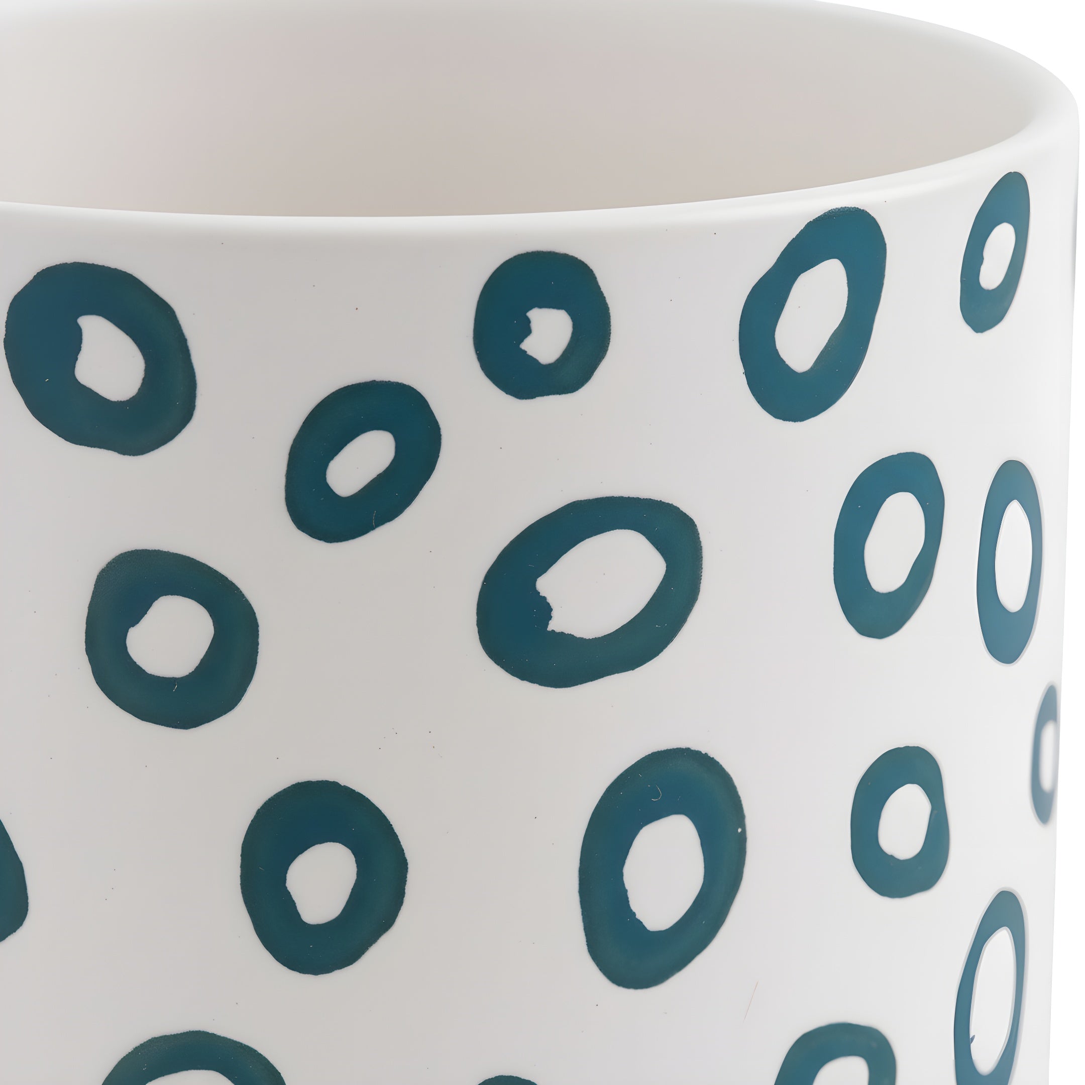 Pot de Fleur Céramique Nordique - Motifs Géométriques