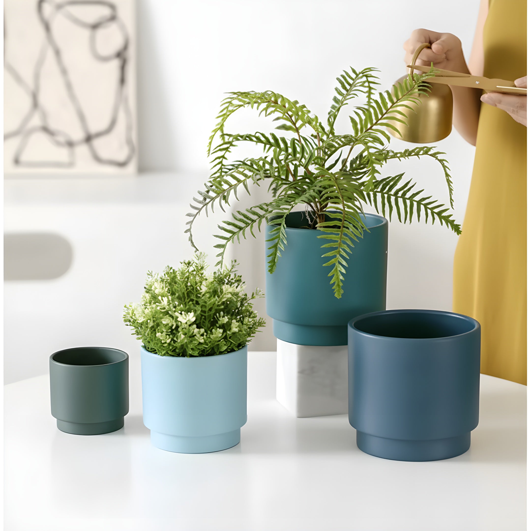 Pot de Fleur Céramique Minimal - Atelier Botanique