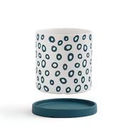 Pot de Fleur Céramique Nordique - Motifs Géométriques