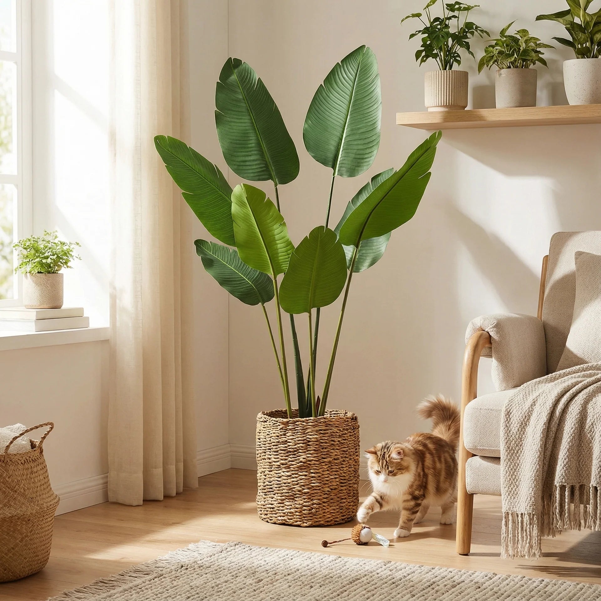 Strelitzia Nicolai Artificielle 180 cm